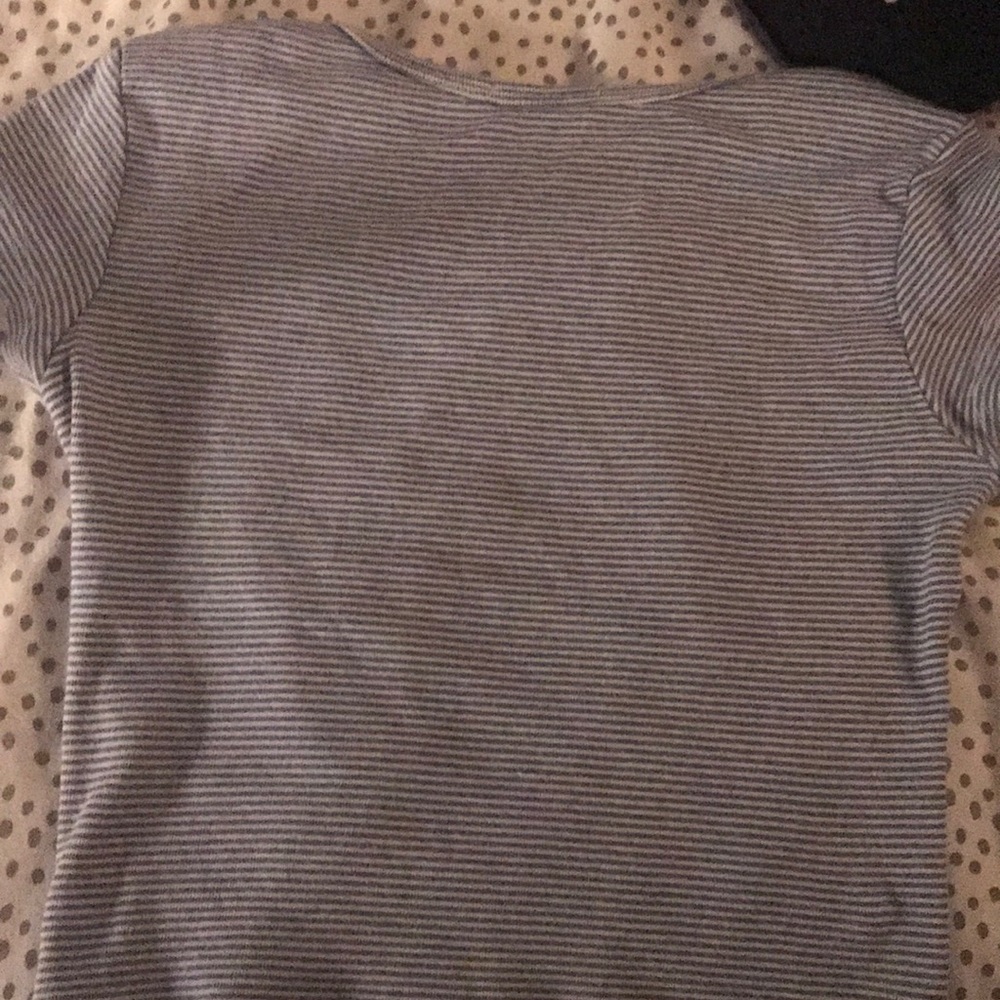 Brandy Melville Stripped Crop Top - Picture 2 of 3